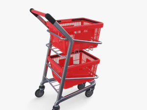 Shopping cart v12 3D Model