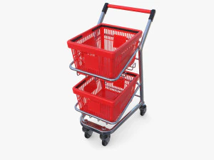 Shopping cart v12 3D Model