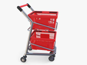 Shopping cart v12 3D Model