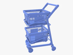 Shopping cart v12 3D Model
