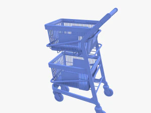 Shopping cart v12 3D Model