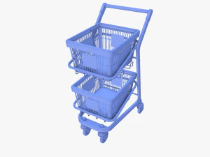 Shopping cart v12 3D Model