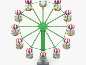 アニメーション観覧車 v1 3Dモデル