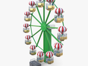 Animated ferris wheel v1 3D Модель