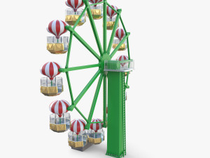 Animated ferris wheel v1 3D Модель