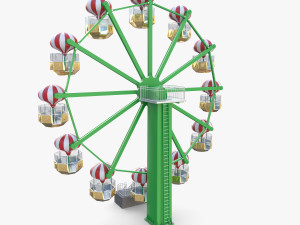 Animated ferris wheel v1 3D Модель