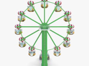 Animated ferris wheel v1 3D Модель