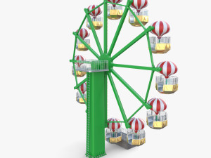 Animated ferris wheel v1 3D Модель