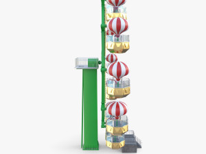 Animated ferris wheel v1 3D Модель
