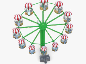 Animated ferris wheel v1 3D Модель