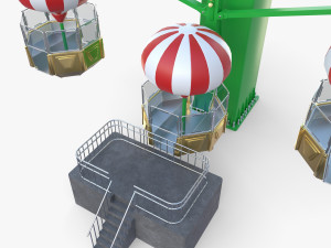 Animated ferris wheel v1 3D Модель