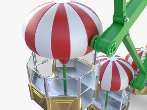 Animated ferris wheel v1 3D Модель