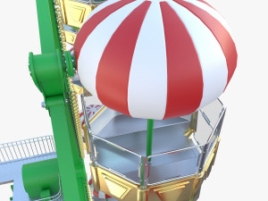 Animated ferris wheel v1 3D Модель