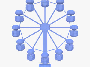 Animated ferris wheel v1 3D Модель