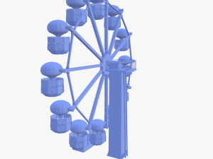 Animated ferris wheel v1 3D Модель