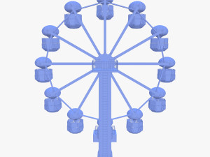Animated ferris wheel v1 3D Модель