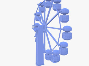 Animated ferris wheel v1 3D Модель
