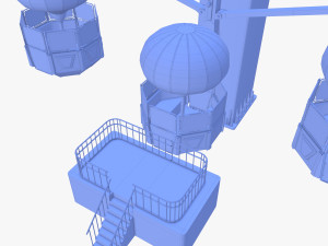 Animated ferris wheel v1 3D Модель