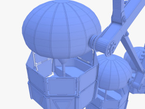 Animated ferris wheel v1 3D Модель