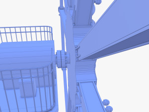Animated ferris wheel v1 3D Модель
