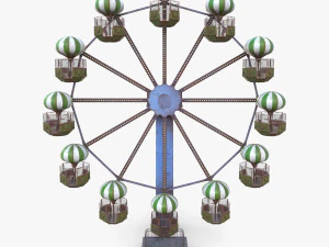 Kincir ria animasi v4 Model 3D