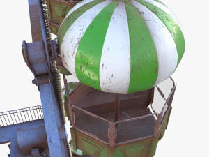 Animated ferris wheel v4 Model 3D