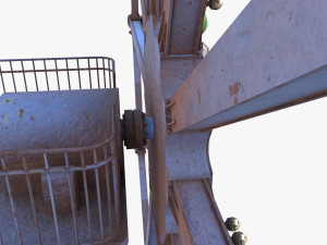 Animated ferris wheel v4 Model 3D