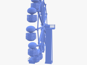 Animated ferris wheel v4 Model 3D