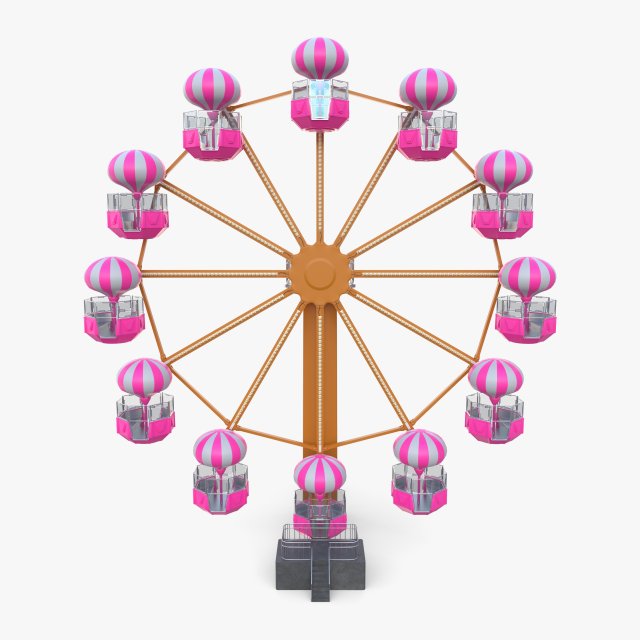 Ferris wheel v3 3D 모델 .c4d .max .obj .3ds .fbx .stl .blend 