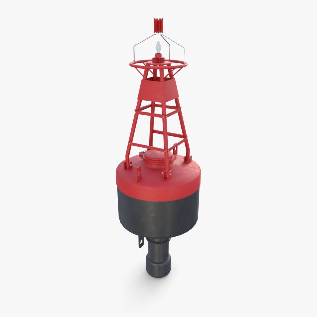Water buoy v1 3D Model .c4d .max .obj .3ds .fbx .lwo .lw .lws