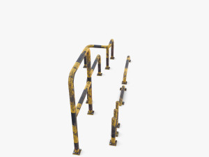 Traffic safety barrier pack v2 3D Model