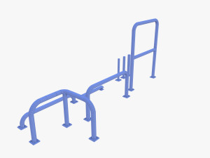Traffic safety barrier pack v2 3D Model