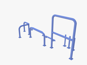 Traffic safety barrier pack v2 3D Model