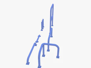 Traffic safety barrier pack v2 3D Model