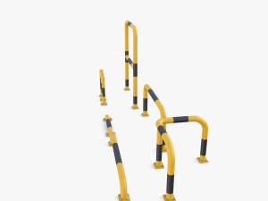 Traffic safety barrier pack v1 3D Model