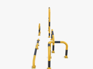 Traffic safety barrier pack v1 3D Model