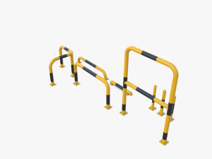 Traffic safety barrier pack v1 3D Model