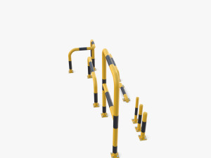Traffic safety barrier pack v1 3D Model
