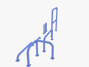 Traffic safety barrier pack v1 3D Model