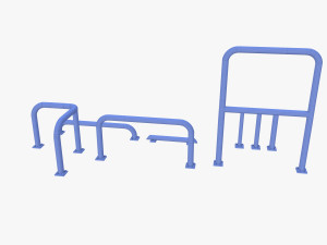 Traffic safety barrier pack v1 3D Model