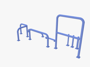 Traffic safety barrier pack v1 3D Model