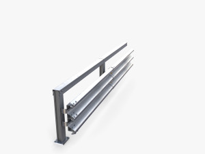 Tileable single sided traffic barrier guardrail V1 Modelo 3D