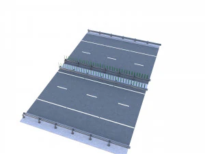 Tileable Freeway v1 3D Model
