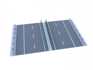 Tileable Freeway v1 3D Model