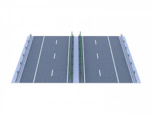 Tileable Freeway v1 3D Model