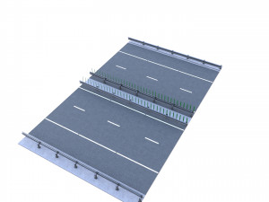 Tileable Freeway v1 3Dモデル