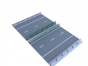 Tileable Freeway v1 3Dモデル