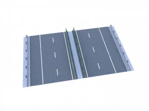 Tileable Freeway v1 3D Model