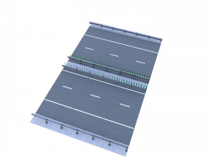 Tileable Freeway v1 3Dモデル