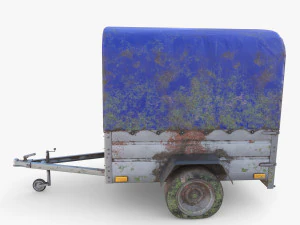 Cargo Trailer v1 weathered 3D Model
